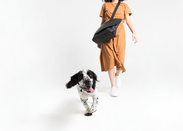 Growlmama-London-Dog Collar-Black-Luxury Dog Accessories-Leather Dog Collar